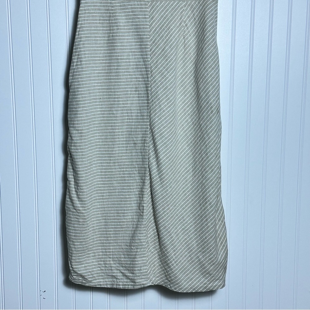 Soft Surroundings Chasia Dress Size Elegant Sleeveless Striped V Neck M NWT - Picture 8 of 9